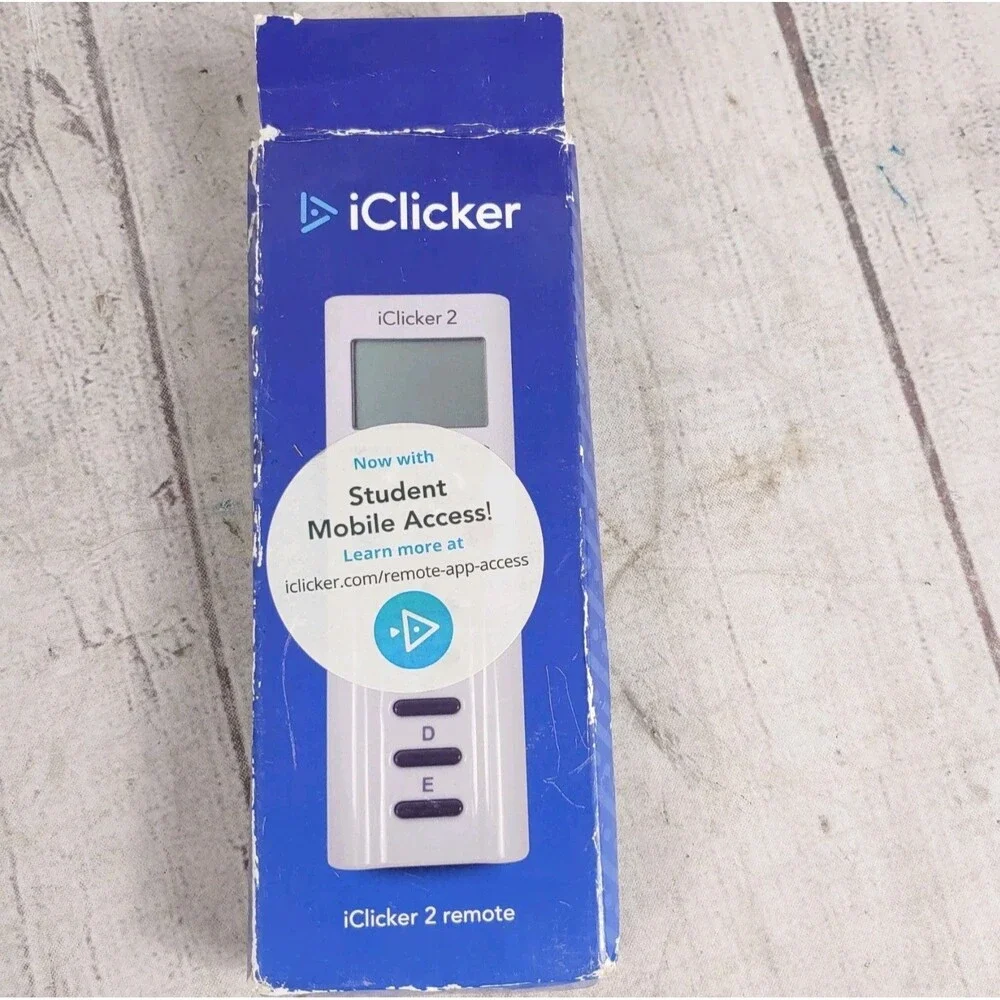 iClicker 2 Student Remote w/ BOX, Classroom Response Controller - TESTED WORKING